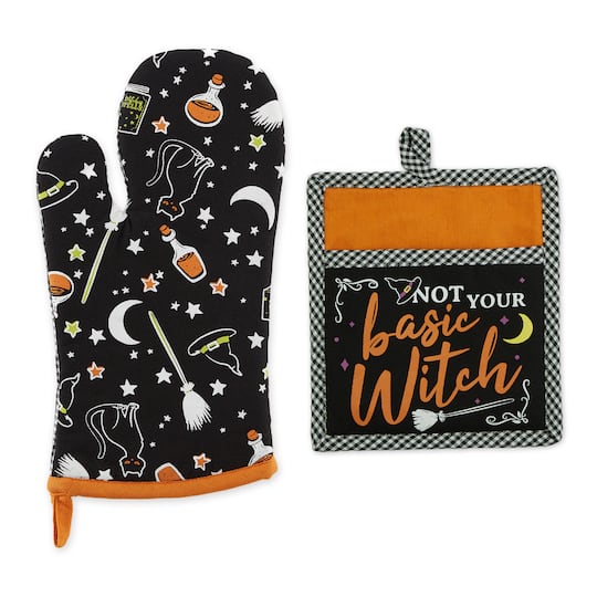 DII® Basic Witch Oven Mitt & Potholder Set